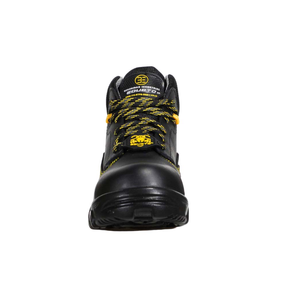Foto 8 pulgar | Botas Edubto 945 Negro Amarillo Industrial Dielectrica Piel