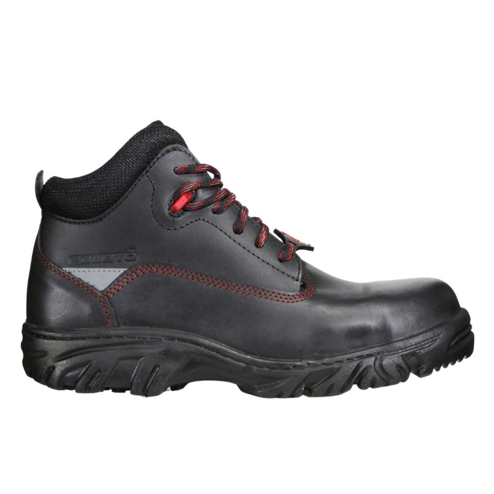 Foto 3 pulgar | Botas Edubto 945 Negro Rojo Industrial Dielectrica Piel