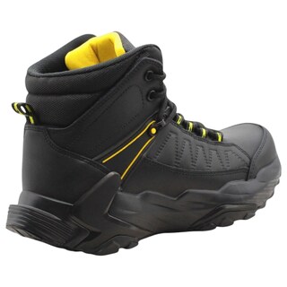 Foto 3 | Botas Industriales Exterior Piel Color Negro Para Hombre De Rbmove