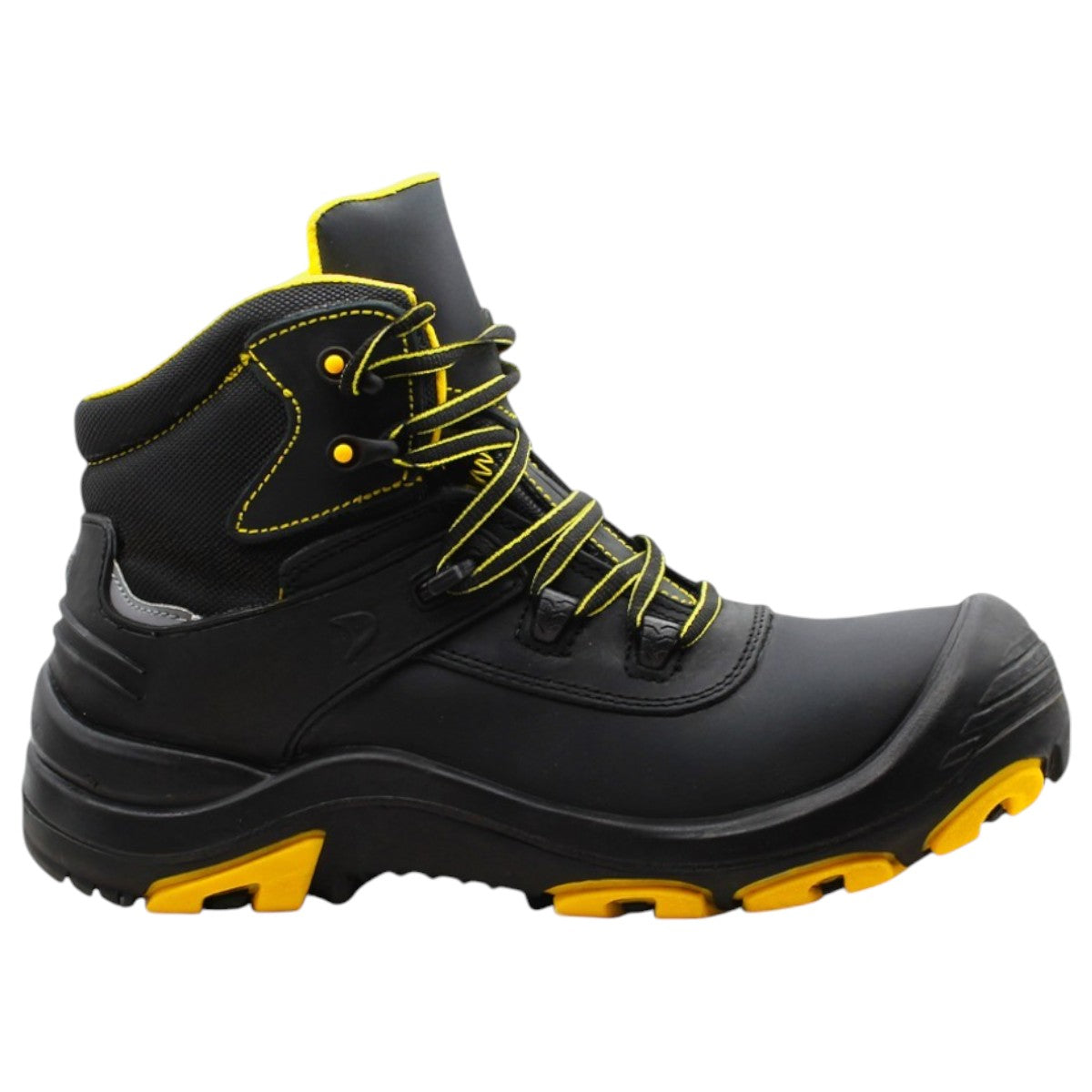 Foto 2 pulgar | Botas Industriales Exterior Piel Vegana Color Negro Para Hombre De Rbmove