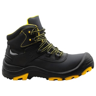 Foto 1 | Botas Industriales Exterior Piel Vegana Color Negro Para Hombre De Rbmove
