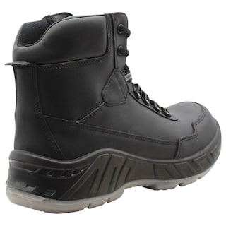 Foto 3 | Botas Industriales Exterior Piel Color Negro Para Hombre De Rbmove