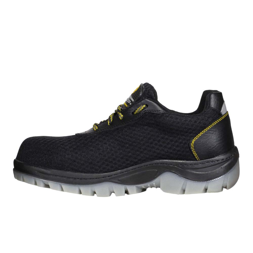 Foto 6 pulgar | Tenis Edubto 895 Gris Negro Amarillo Dielectrico