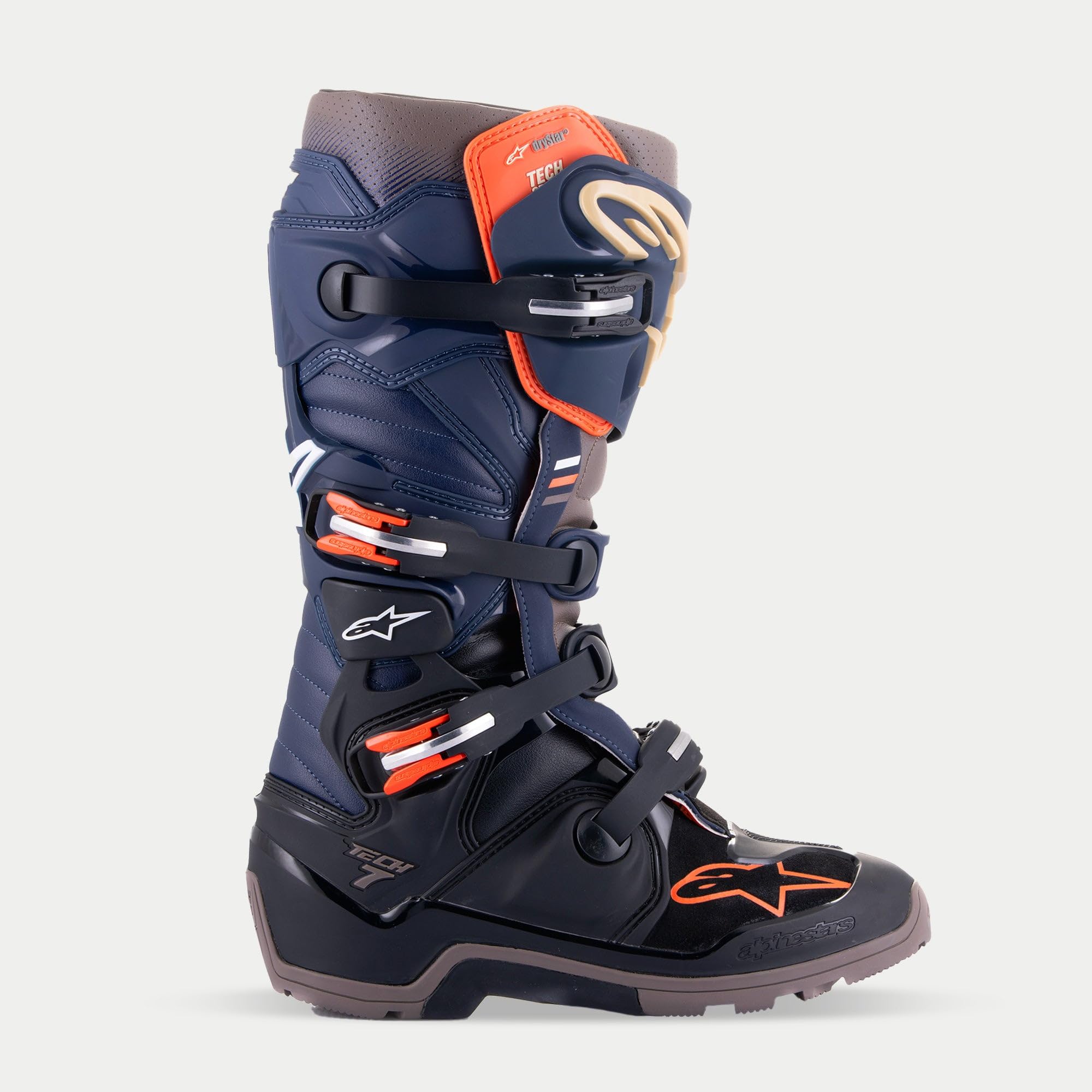 Foto 3 pulgar | Botas De Motocross Alpinestars Tech 7 Enduro Drystar 9 Negro/azul Marino - Venta Internacional.