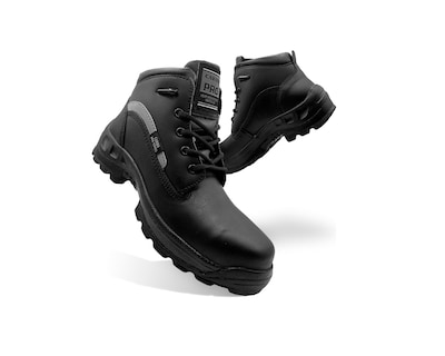 Foto 4 | Bota Caribu Pro Series 970 De Seguridad De Piel Negra, Suela Resistente