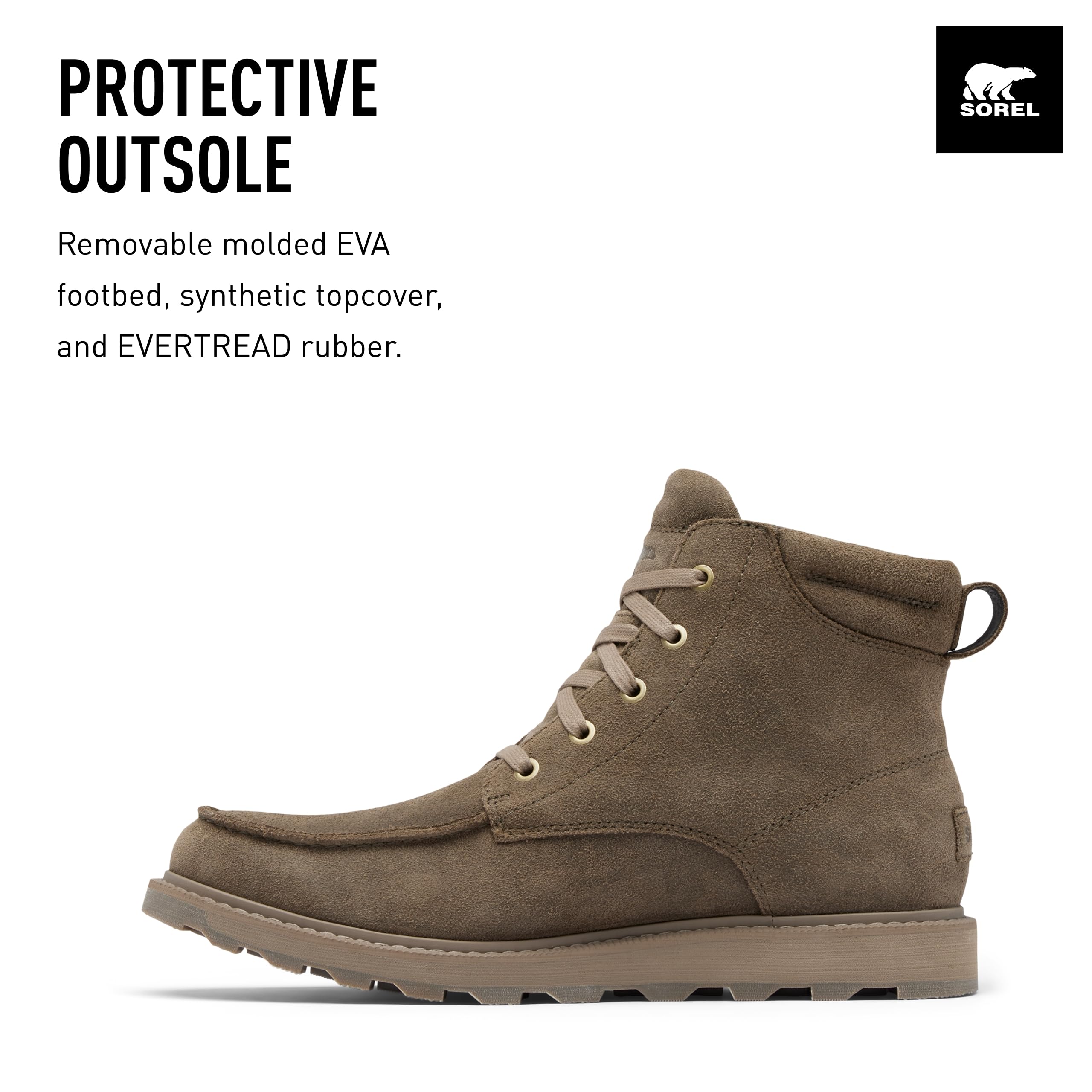 Foto 4 pulgar | Botas Sorel Madson All Moc Toe Impermeables Para Hombre - Major - Venta Internacional.