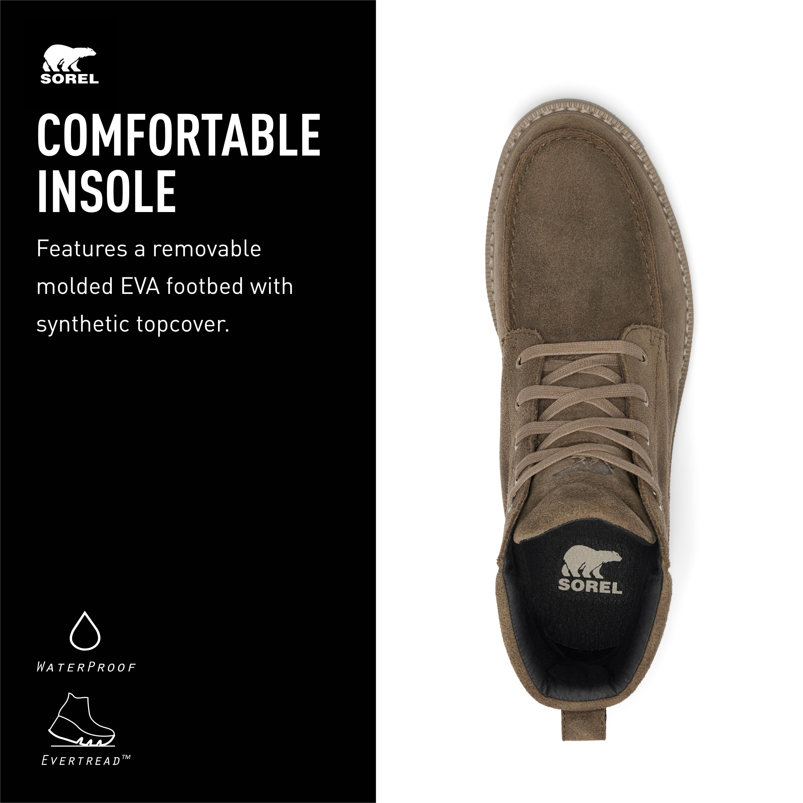 Foto 5 pulgar | Botas Sorel Madson All Moc Toe Impermeables Para Hombre - Major - Venta Internacional.