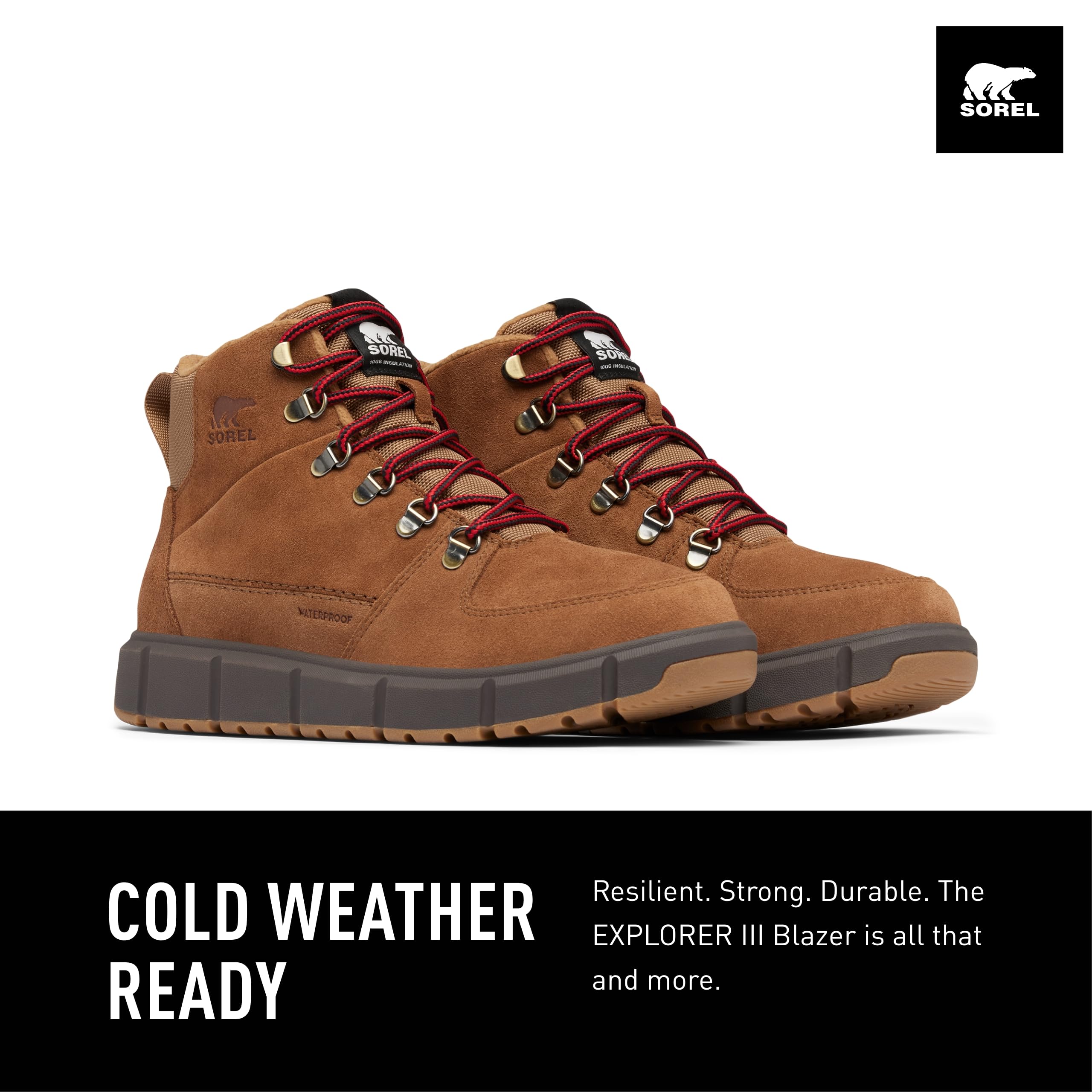 Foto 2 | Bota Sorel Explorer Lll Blazer Waterproof Para Hombre - Venta Internacional.