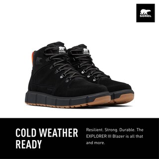 Foto 2 | Bota Sorel Explorer Lll Para Hombre, Impermeable, Negra, 11us - Venta Internacional.