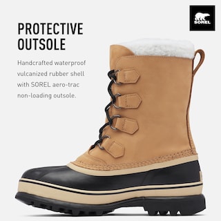 Foto 3 | Bota Sorel Caribou De Piel Impermeable Para Hombre, Talla 7 - Venta Internacional.
