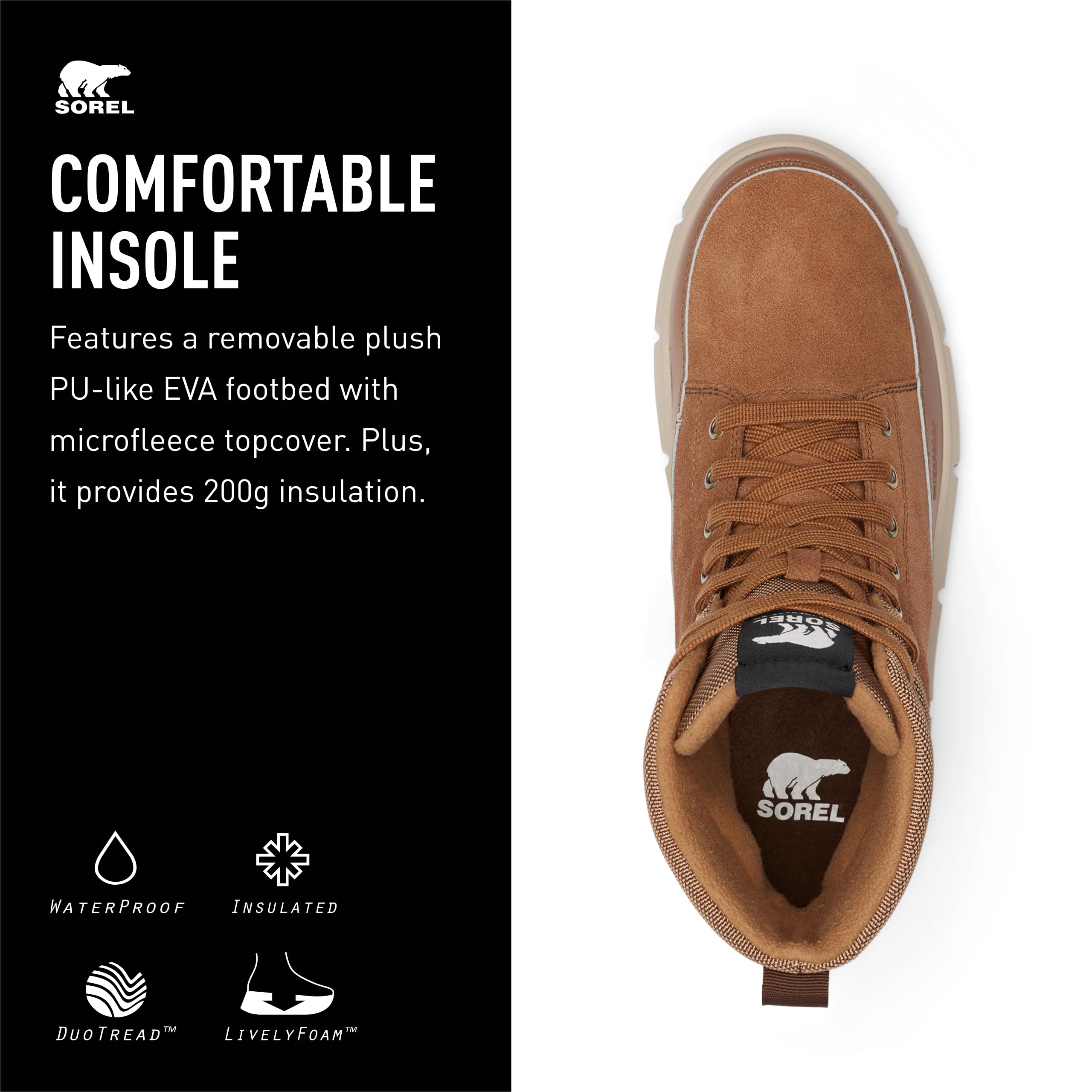 Foto 5 pulgar | Bota Sorel Explorer Lll Waterproof Para Hombre Velvet Tan 10us - Venta Internacional.