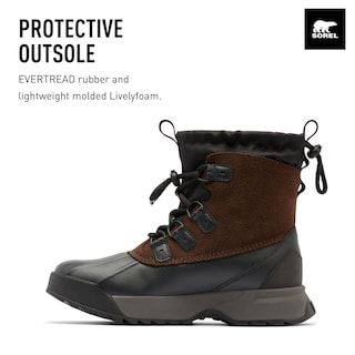 Foto 3 | Bota Sorel Scout 87 Xt Impermeable Para Hombre, Color Negro Y Tabaco - Venta Internacional.