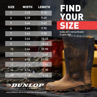 Foto 2 | Calzado De Protección Dunlop Chesapeake Negro 100% Impermeable - Venta Internacional.
