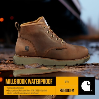 Foto 4 | Botas De Trabajo Carhartt Millbrook Con Cuña Impermeables Para Hombre - Venta Internacional.