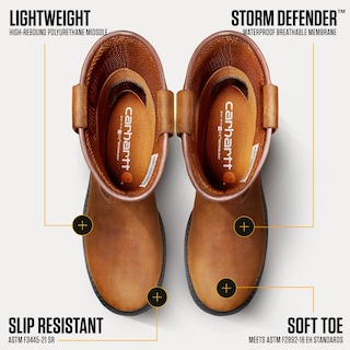 Foto 3 | Botas De Trabajo Carhartt Ironwood Impermeables Para Hombre De 11 Pulgadas - Venta Internacional.
