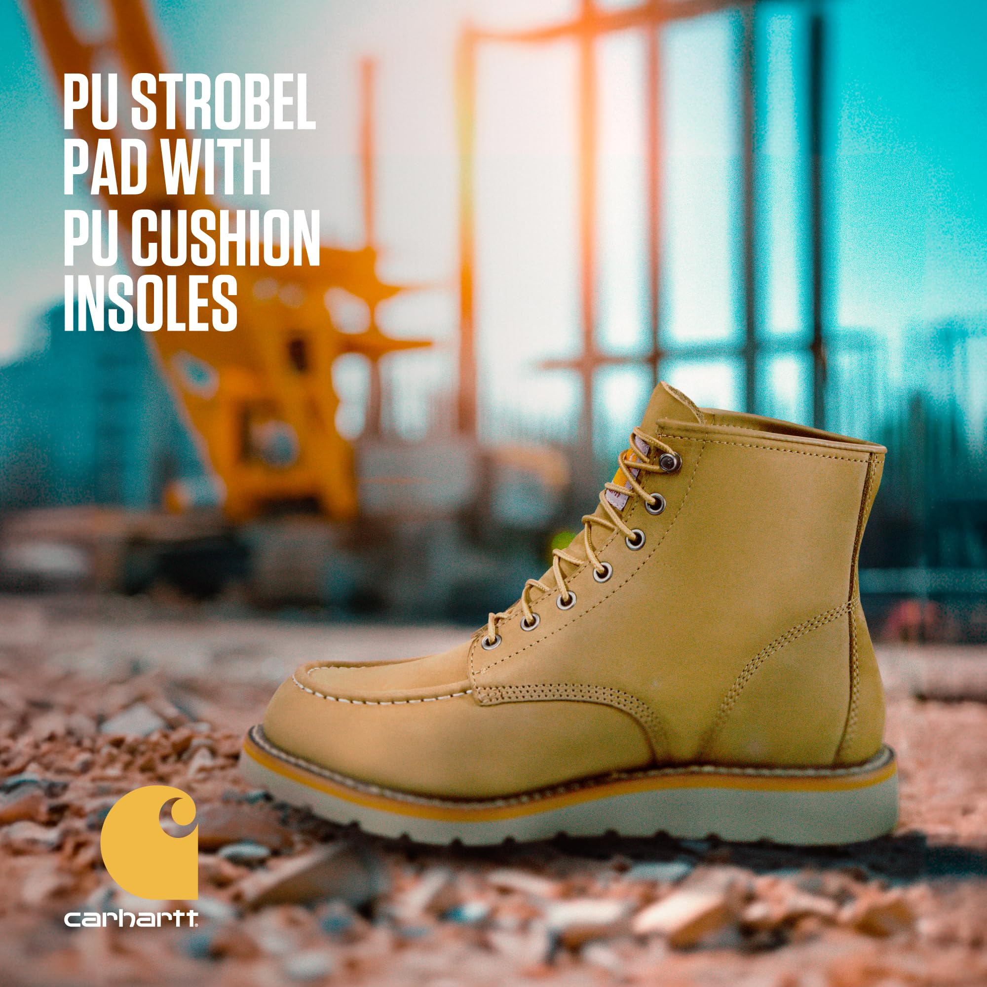 Foto 6 pulgar | Boot Carhartt, Piel Nobuc De Coyote, 6 Moc, Puntera, Cuña, Para Hombre - Venta Internacional.