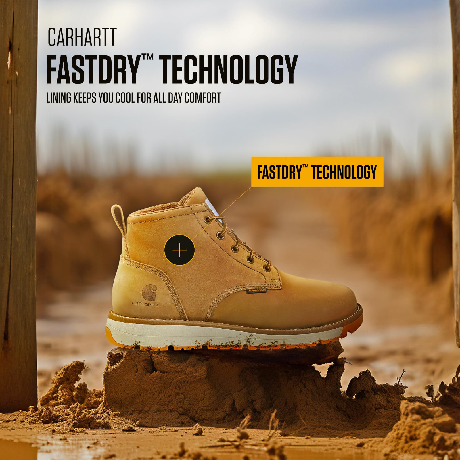 Foto 7 pulgar | Botas De Trabajo Carhartt Millbrook Con Cuña Impermeables Para Hombre, 12 M - Venta Internacional.