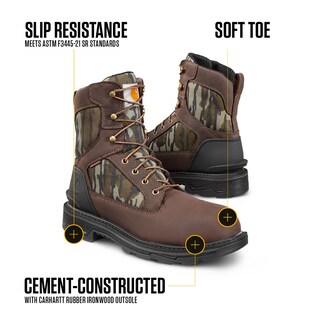 Foto 3 | Botas De Trabajo Carhartt Ironwood Impermeables Para Hombre, Color Marrón Oscuro - Venta Internacional.