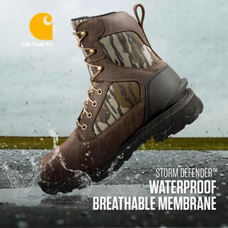 Foto 5 | Botas De Trabajo Carhartt Ironwood Impermeables Para Hombre, Color Marrón Oscuro - Venta Internacional.
