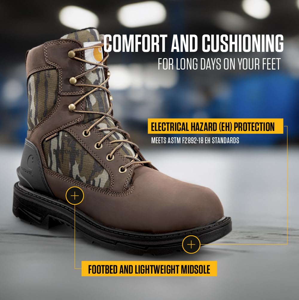 Foto 7 pulgar | Botas De Trabajo Carhartt Ironwood Impermeables Para Hombre, Color Marrón Oscuro - Venta Internacional.
