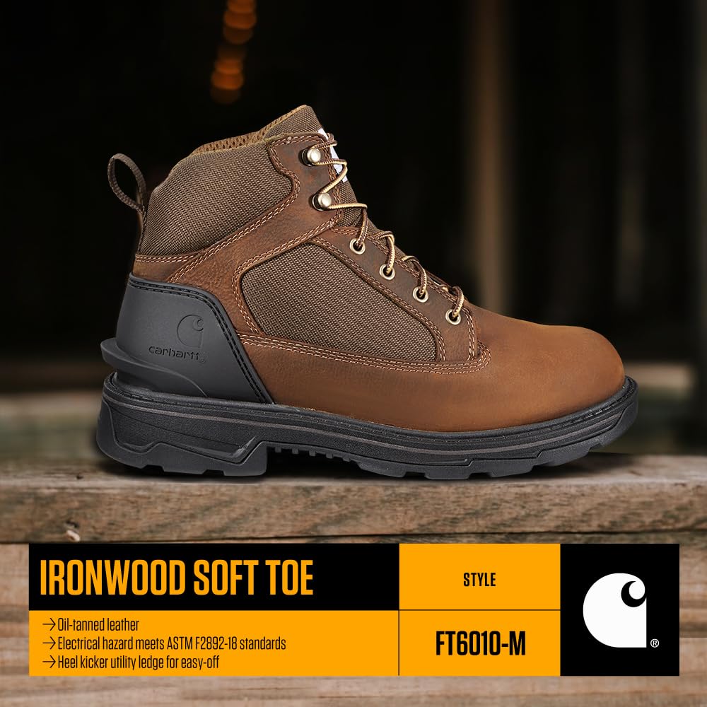 Foto 4 | Botas De Trabajo Carhartt Ironwood Impermeables Para Hombre 8.5 Us - Venta Internacional.