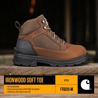 Foto 4 | Botas De Trabajo Carhartt Ironwood Impermeables Para Hombre 8.5 Us - Venta Internacional.