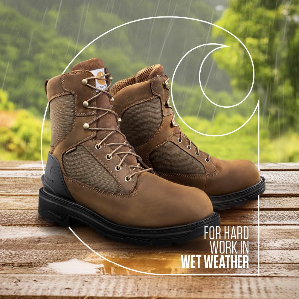Foto 3 pulgar | Botas De Trabajo Carhartt Ironwood Impermeables Para Hombre, Color Marrón, 10 M - Venta Internacional.
