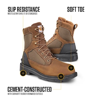 Foto 3 | Botas De Trabajo Carhartt Ironwood Impermeables Para Hombre, Color Marrón, 10 M - Venta Internacional.
