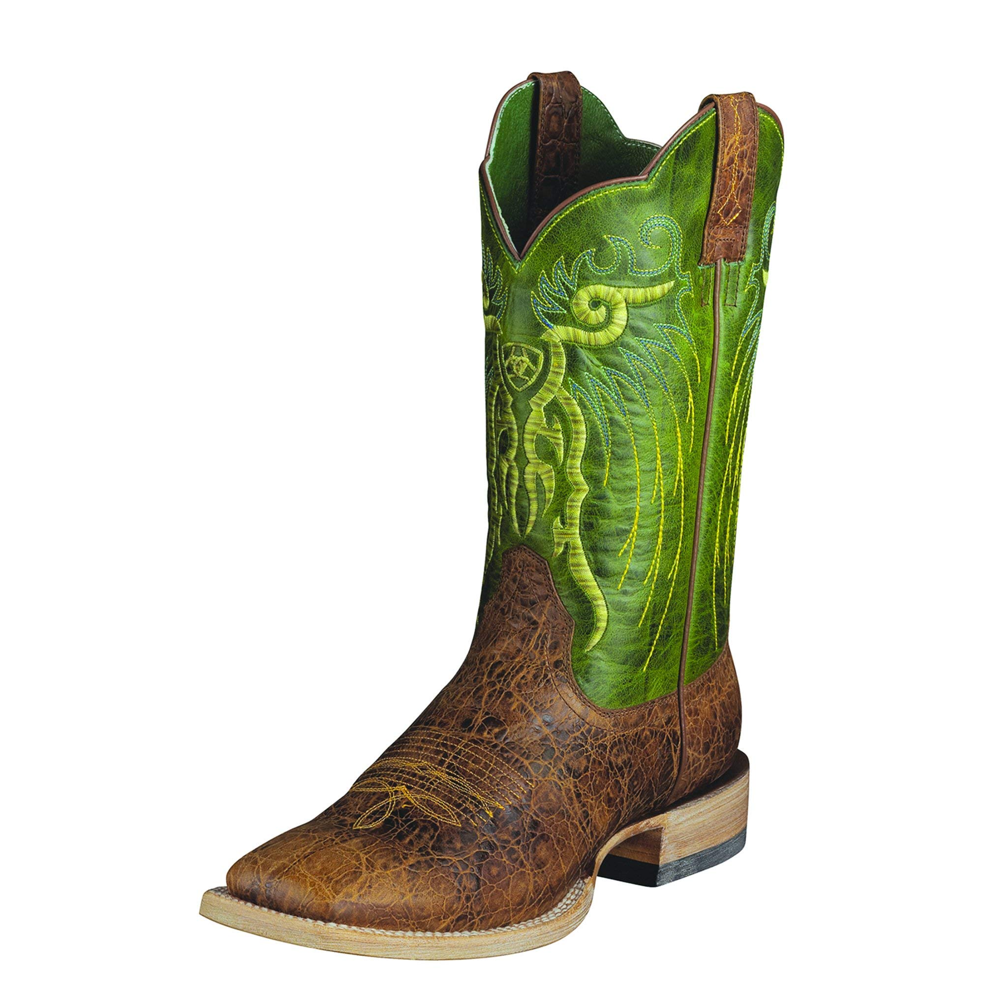 Foto 2 pulgar | Bota Vaquera Ariat Bmvy9 Mesteno Para Hombre Adobe Clay/neon Lime - Venta Internacional.
