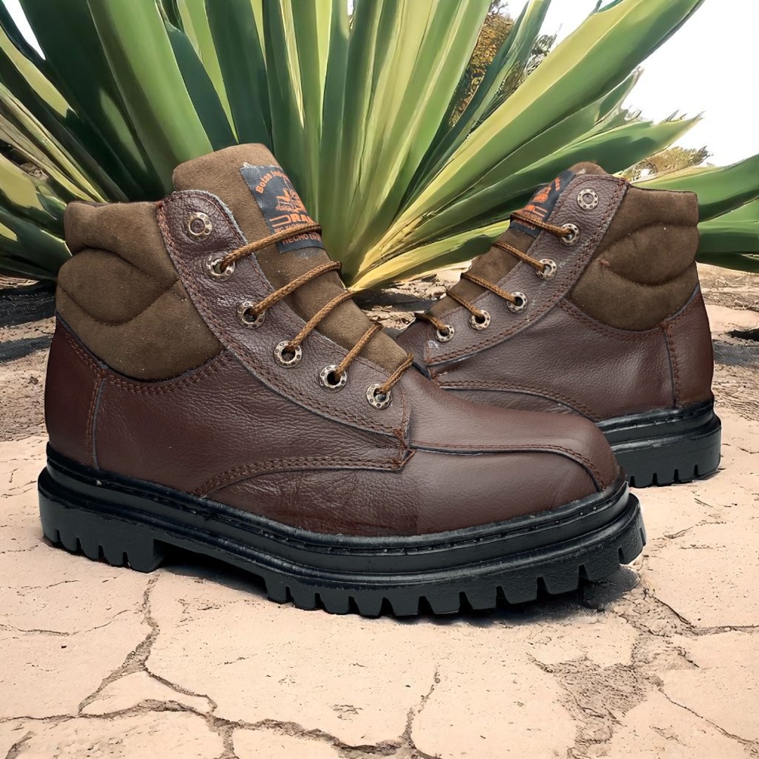 Foto 5 | Botas Industriales Seguridad De Trabajo Hombre Cafe Uso Rudo Las Cuatas Zapaterias.
