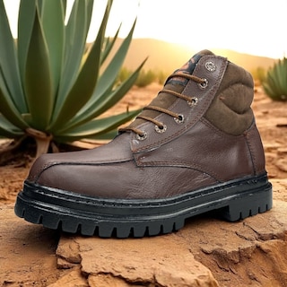 Foto 7 | Botas Industriales Seguridad De Trabajo Hombre Cafe Uso Rudo Las Cuatas Zapaterias.