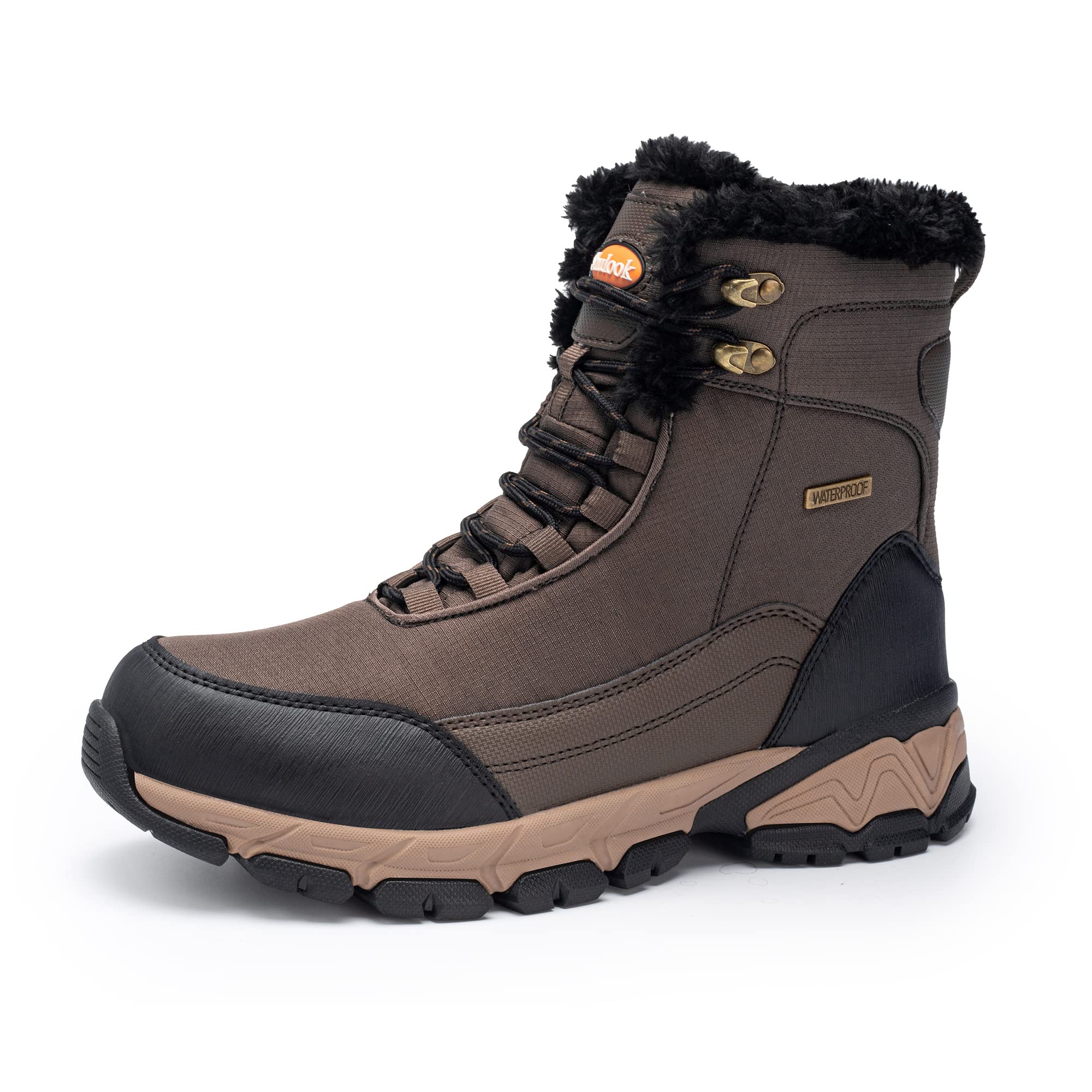 Foto 2 pulgar | Botas De Nieve Shulook Impermeables Con Forro De Piel Cálida Para Hombre De Invierno - Venta Internacional.