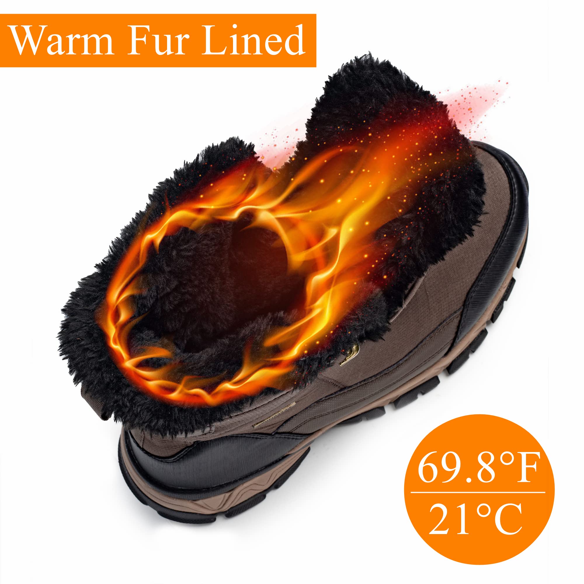 Foto 3 pulgar | Botas De Nieve Shulook Impermeables Con Forro De Piel Cálida Para Hombre De Invierno - Venta Internacional.