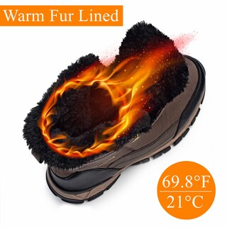 Foto 2 | Botas De Nieve Shulook Impermeables Con Forro De Piel Cálida Para Hombre De Invierno - Venta Internacional.
