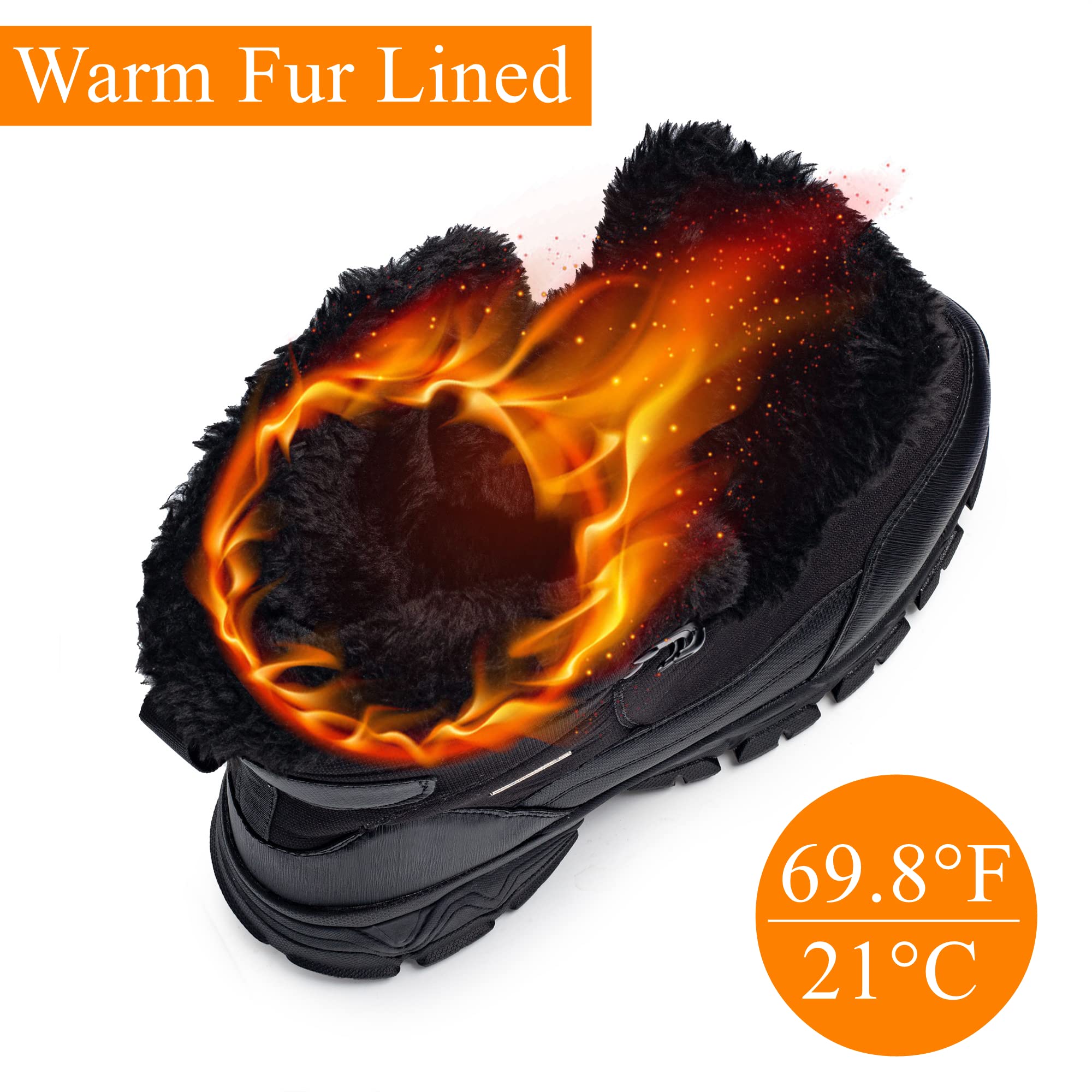 Foto 3 pulgar | Botas De Nieve Shulook Impermeables Con Forro De Piel Cálida Para Hombre De Invierno - Venta Internacional.