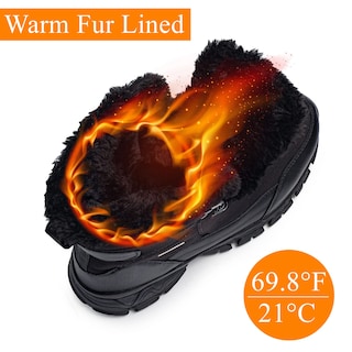 Foto 2 | Botas De Nieve Shulook Impermeables Con Forro De Piel Cálida Para Hombre De Invierno - Venta Internacional.