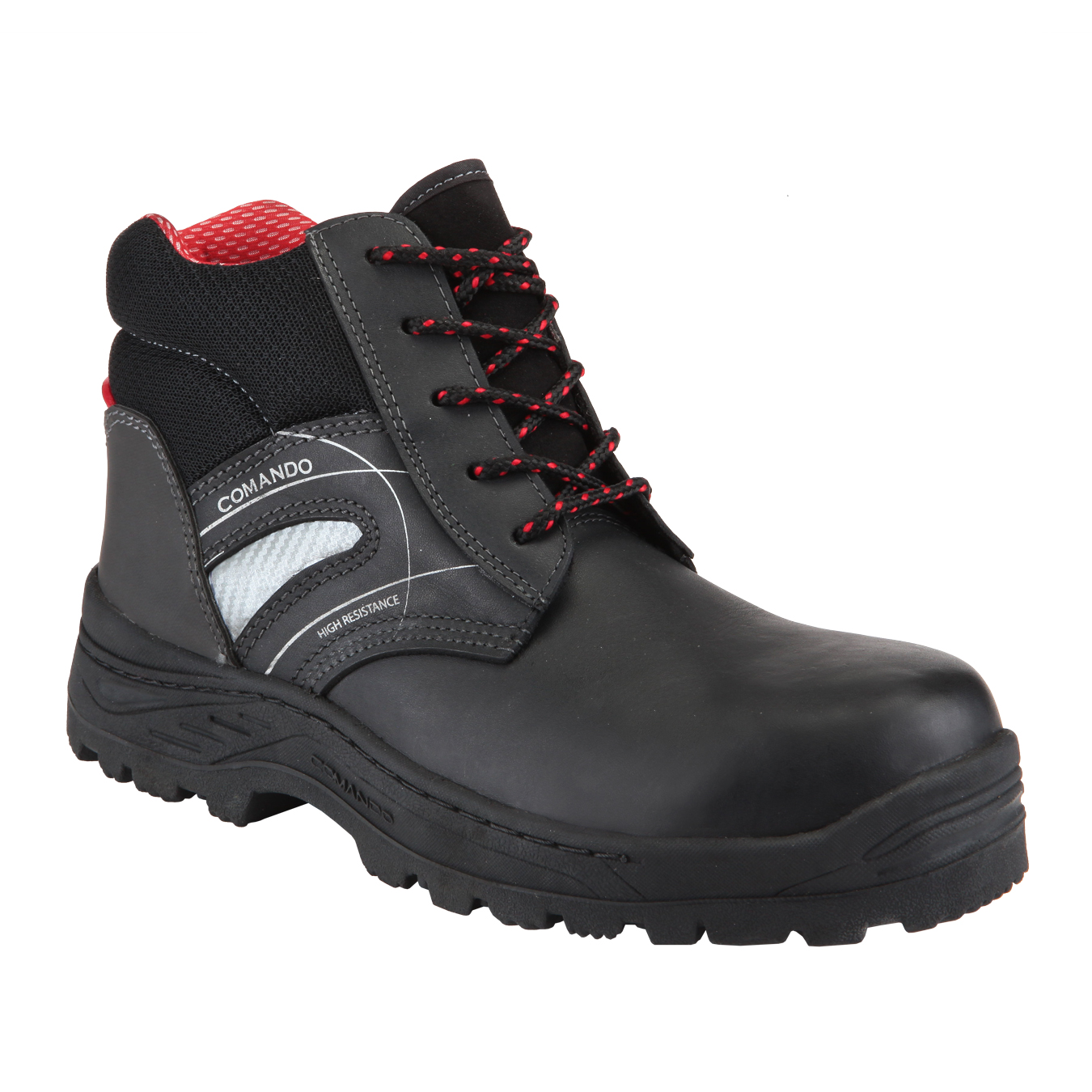 Foto 2 pulgar | Botas De Trabajo Comando Modelo 5520 Ergonomicas Industriales De Piel Con Casco De Seguridad