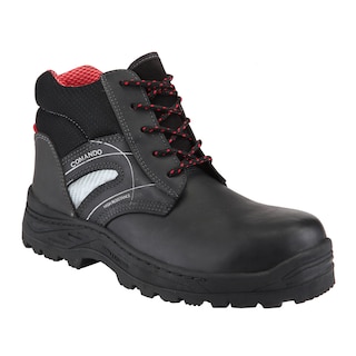 Foto 1 | Botas De Trabajo Comando Modelo 5520 Ergonomicas Industriales De Piel Con Casco De Seguridad