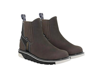 Foto 3 | Botas De Trabajo Industrial Para Hombre Establo 532 Tan Negro