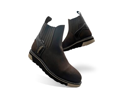 Foto 5 | Botas De Trabajo Industrial Para Hombre Establo 532 Tan Negro