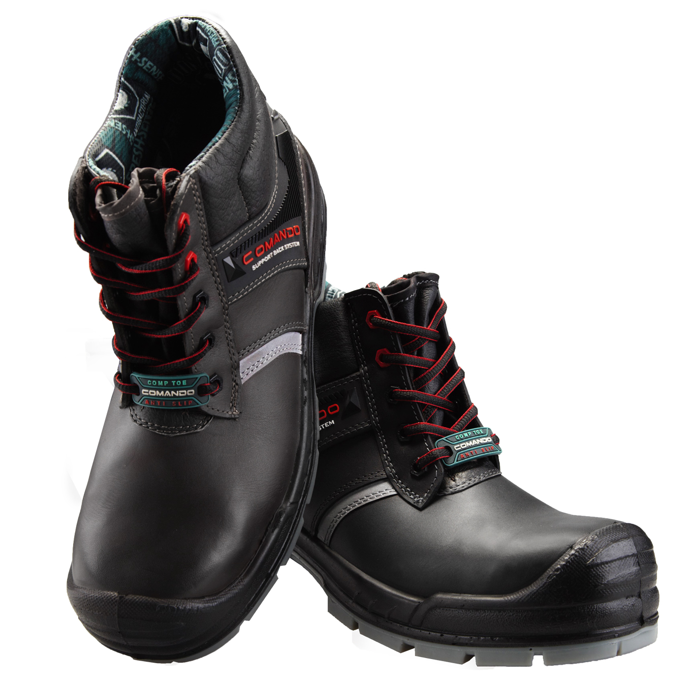 Foto 8 pulgar | Botas De Trabajo Comando Modelo 706 Ergonomicas Industriales De Piel Con Casco De Seguridad