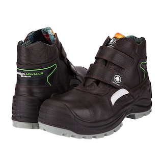 Foto 5 | Botas De Trabajo Para Diabeticos Anticlavos Comando Modelo 1238 Ergonomicas Industriales De Piel Con Casco De Seguridad