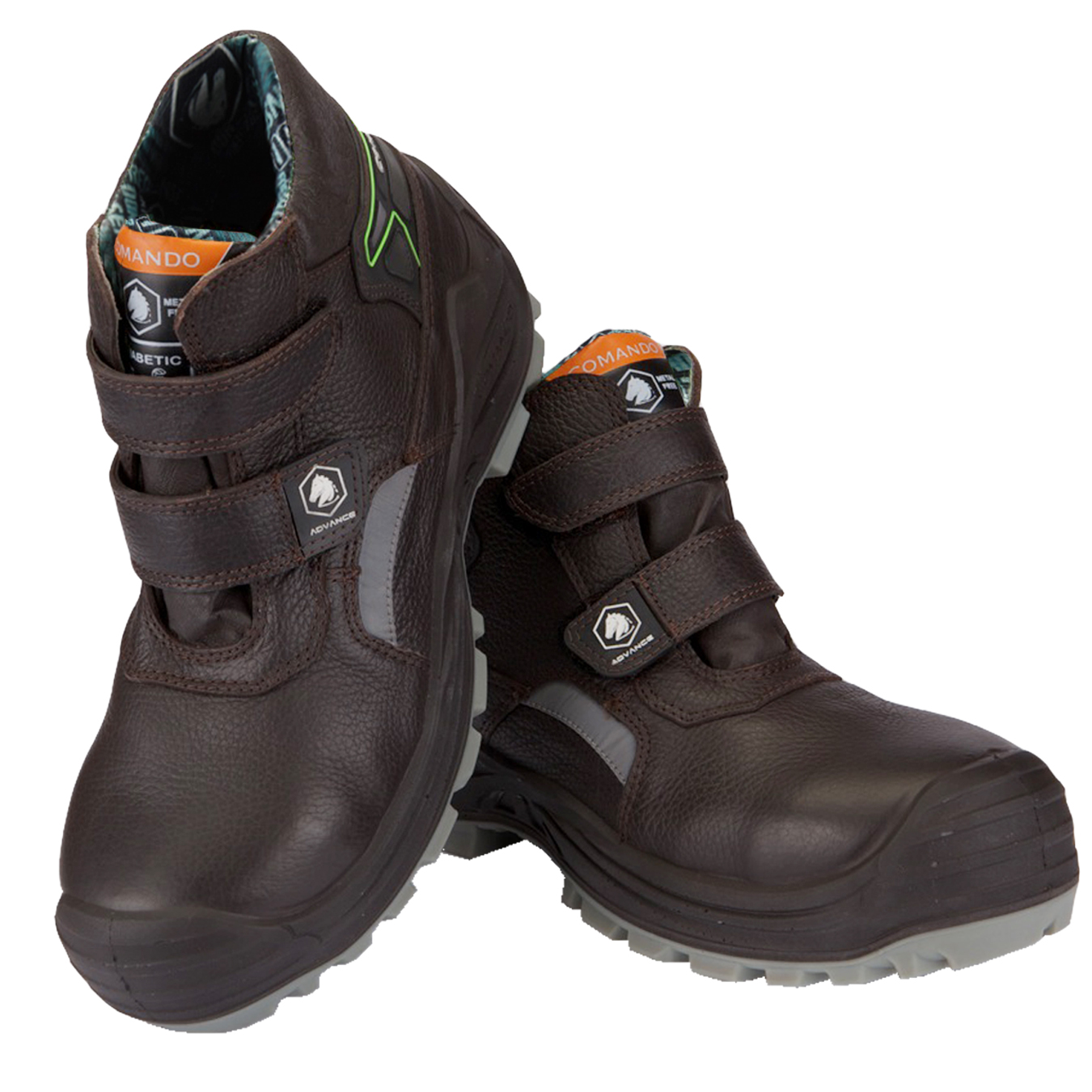 Foto 8 pulgar | Botas De Trabajo Para Diabeticos Anticlavos Comando Modelo 1238 Ergonomicas Industriales De Piel Con Casco De Seguridad
