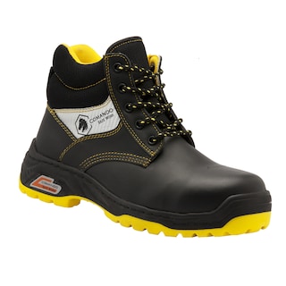 Foto 1 | Botas De Trabajo Comando Modelo 2205 Ergonomicas Industriales De Piel Con Casco De Seguridad