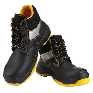 Foto 8 | Botas De Trabajo Comando Modelo 2205 Ergonomicas Industriales De Piel Con Casco De Seguridad