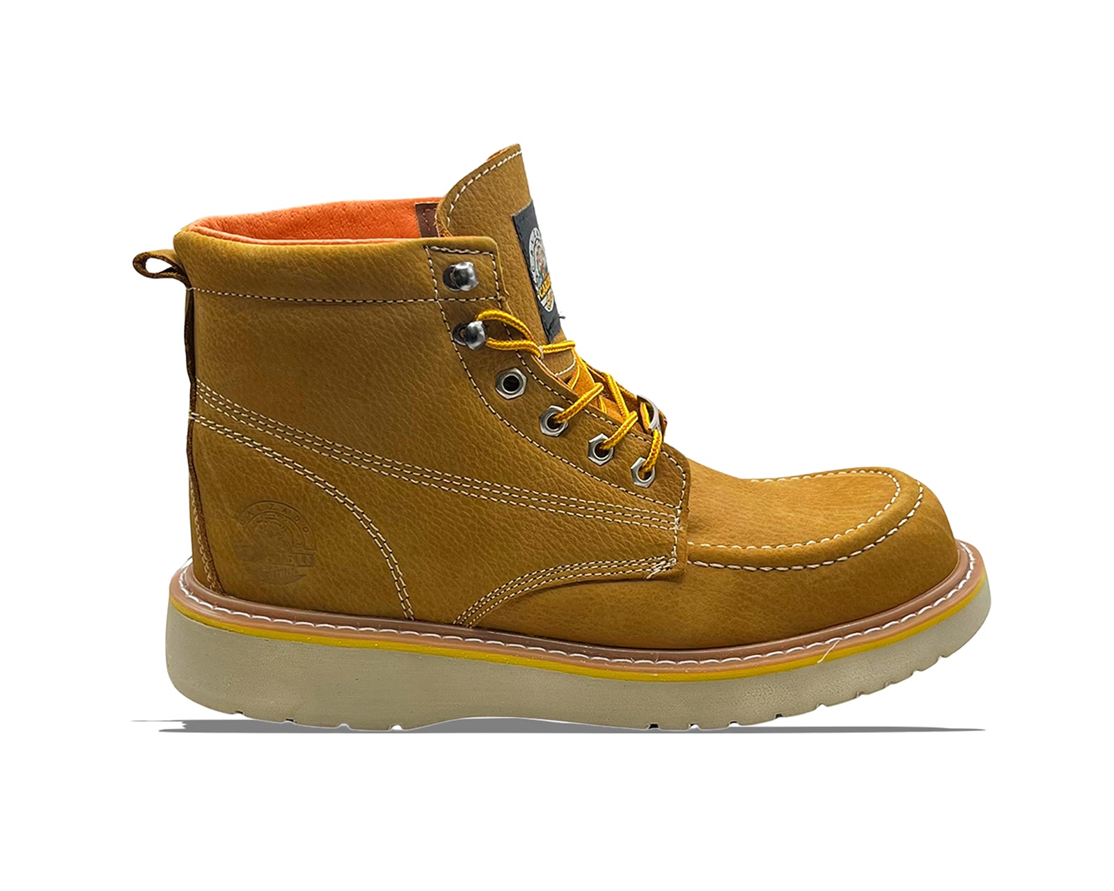 Bota De Trabajo Industrial Para Hombre Caribu 364 P Color Miel $1,099