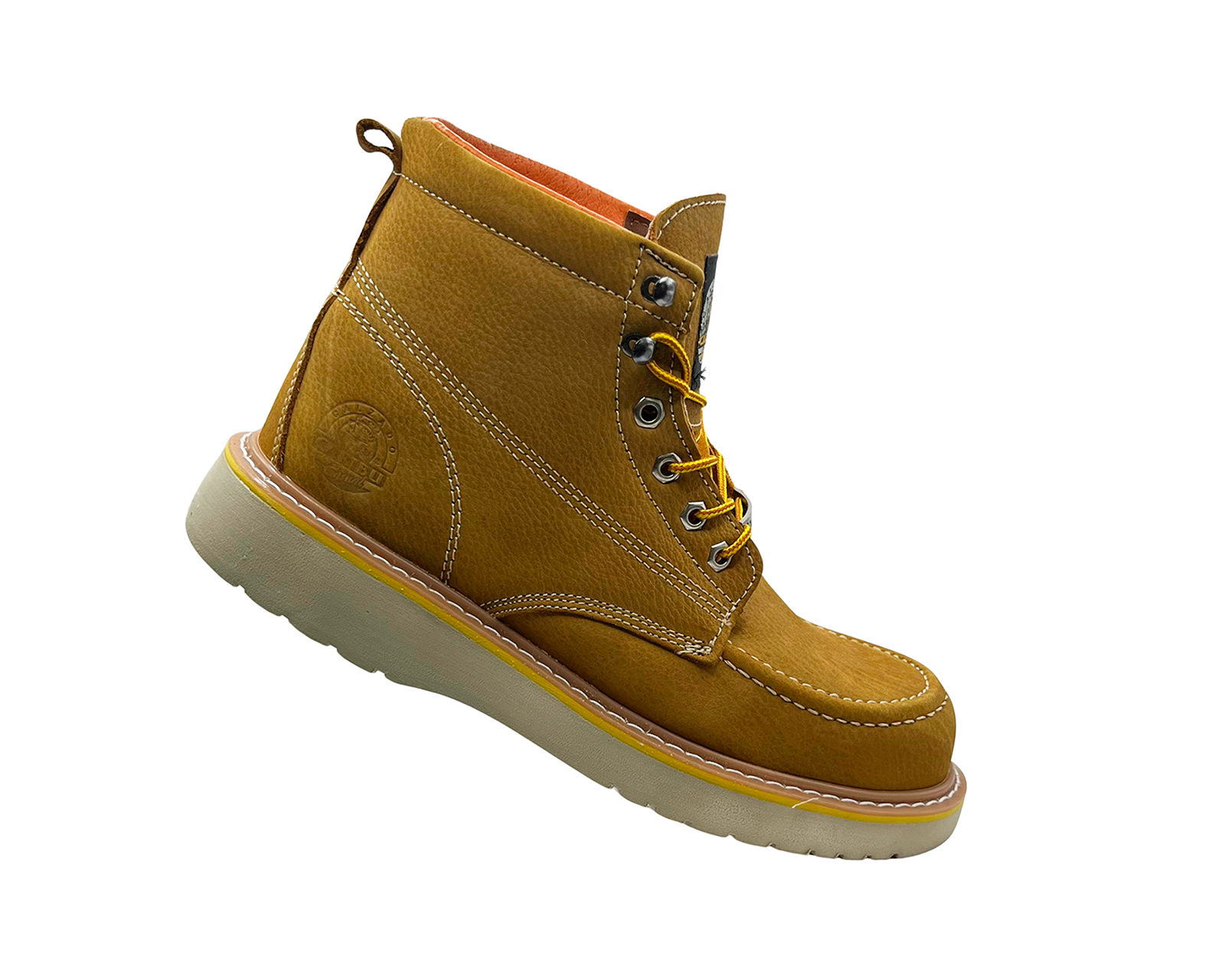 Foto 3 | Bota De Trabajo Industrial Para Hombre Caribu 364 P Color Miel