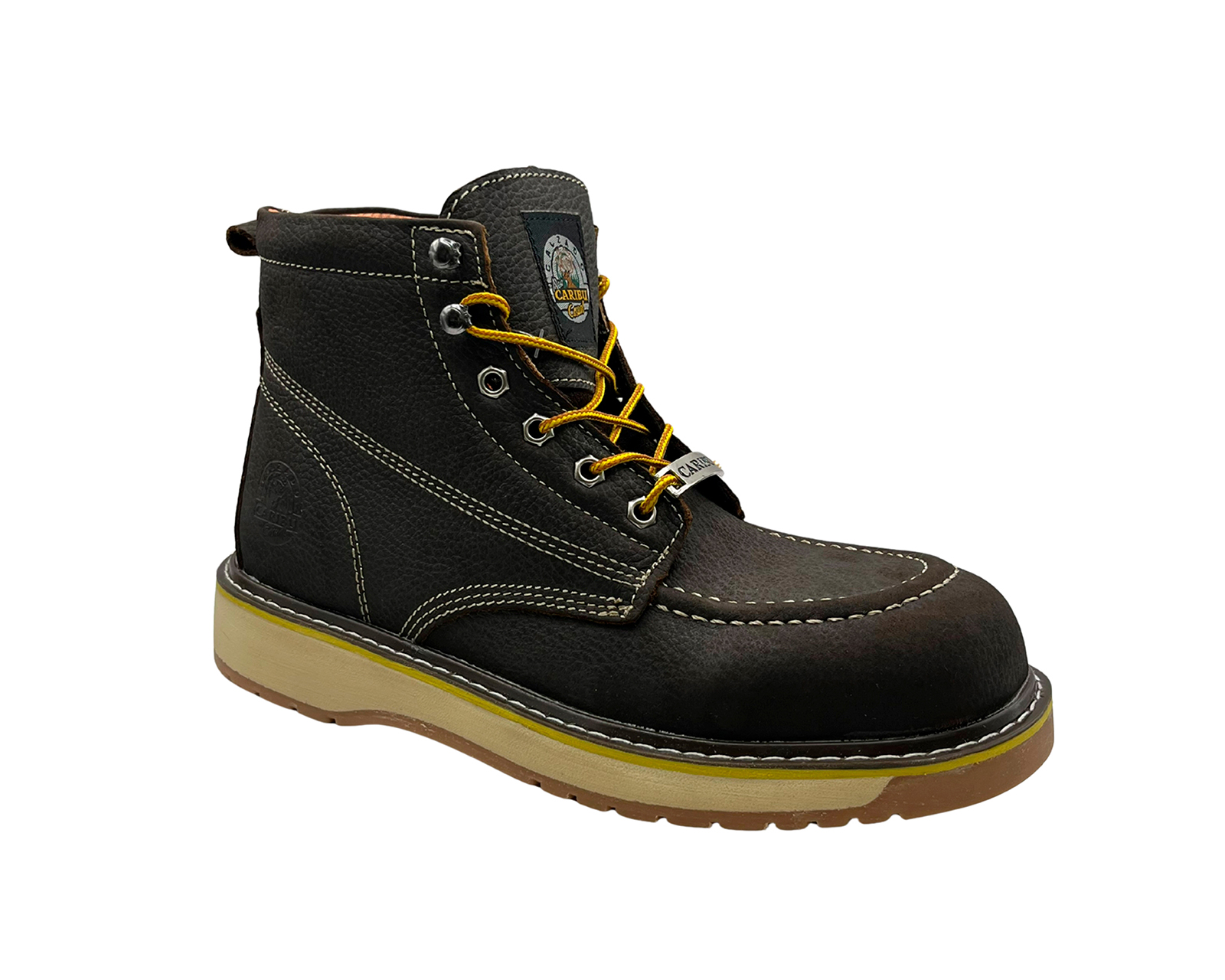 Foto 3 pulgar | Botas De Trabajo Industrial Para Hombre Caribu 363 E Color Miel