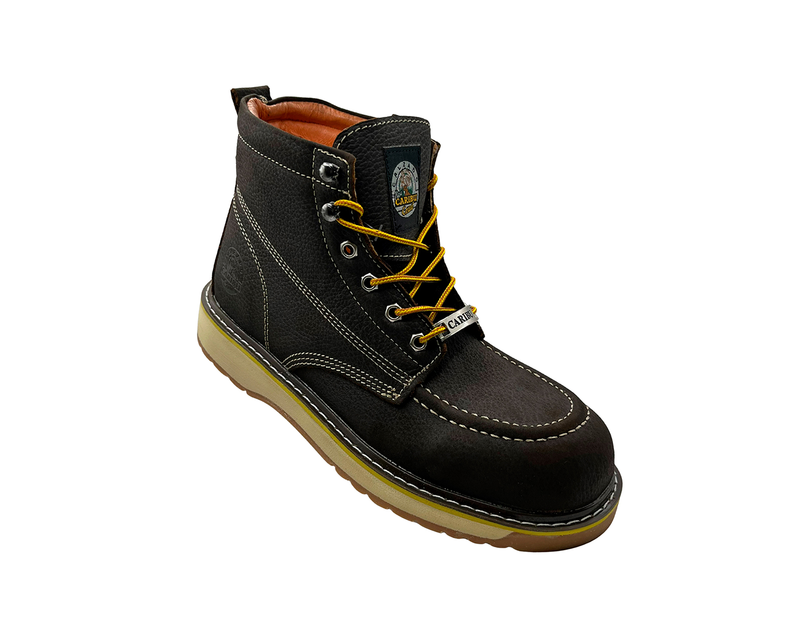 Foto 4 pulgar | Botas De Trabajo Industrial Para Hombre Caribu 363 E Color Miel