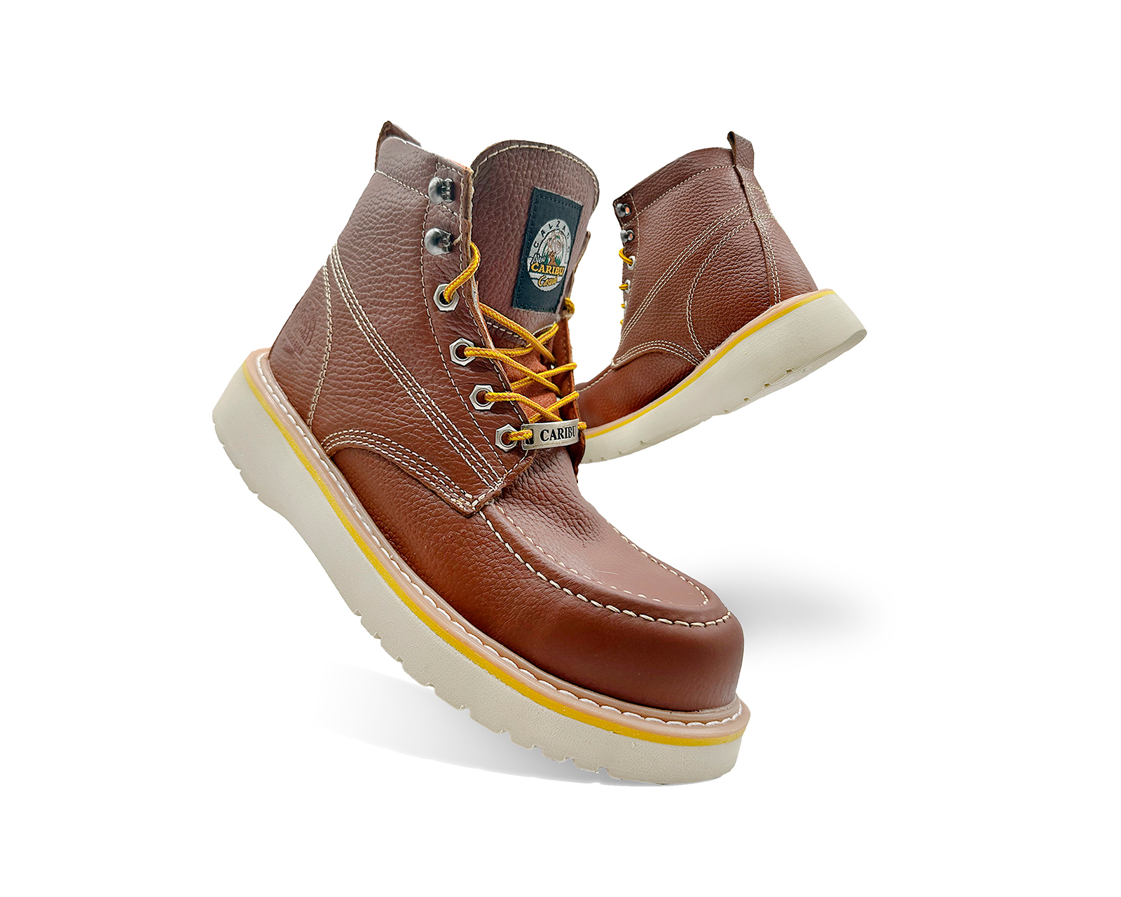 Foto 3 | Bota De Trabajo Industrial Para Hombre Caribu 366 Con Casco